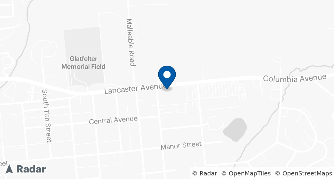 Map of Dairy Queen Location:: 1624 Lancaster Ave, Columbia, PA, 17512-9543