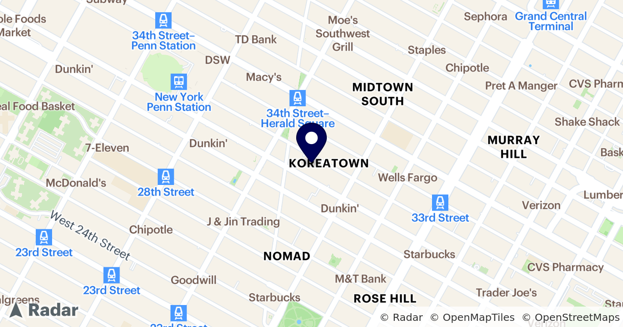 Map for The Kunjip | Korean BBQ NYC