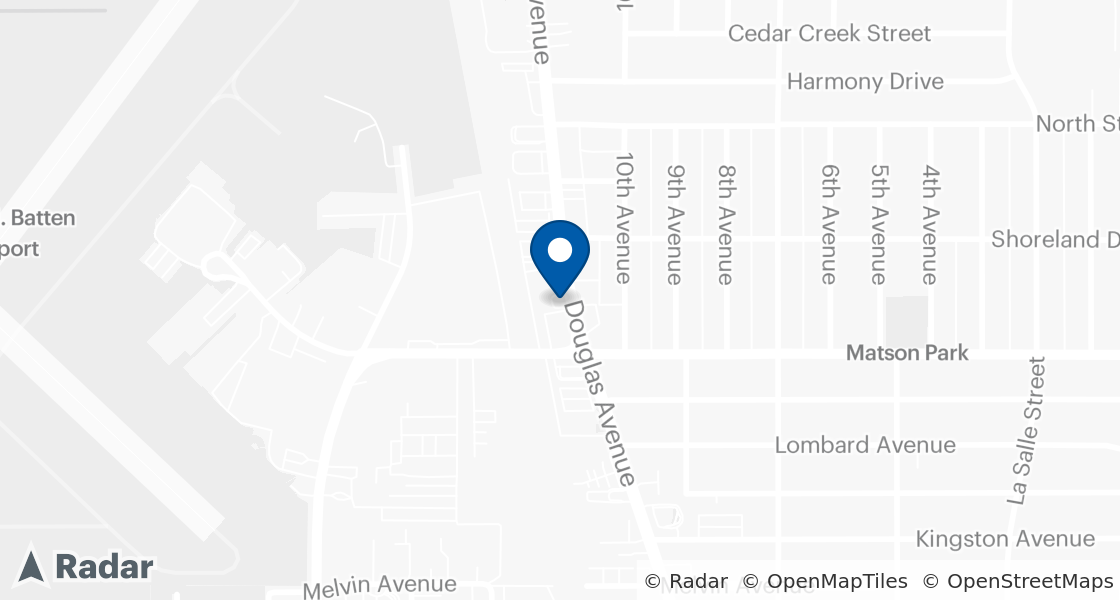 Map of Dairy Queen Location:: 3320 Douglas Ave, Racine, WI, 53402-3750