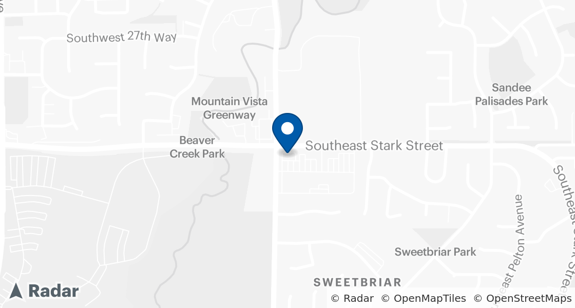 Map of Dairy Queen Location:: 26814 SE Stark St, Troutdale, OR, 97060-8428