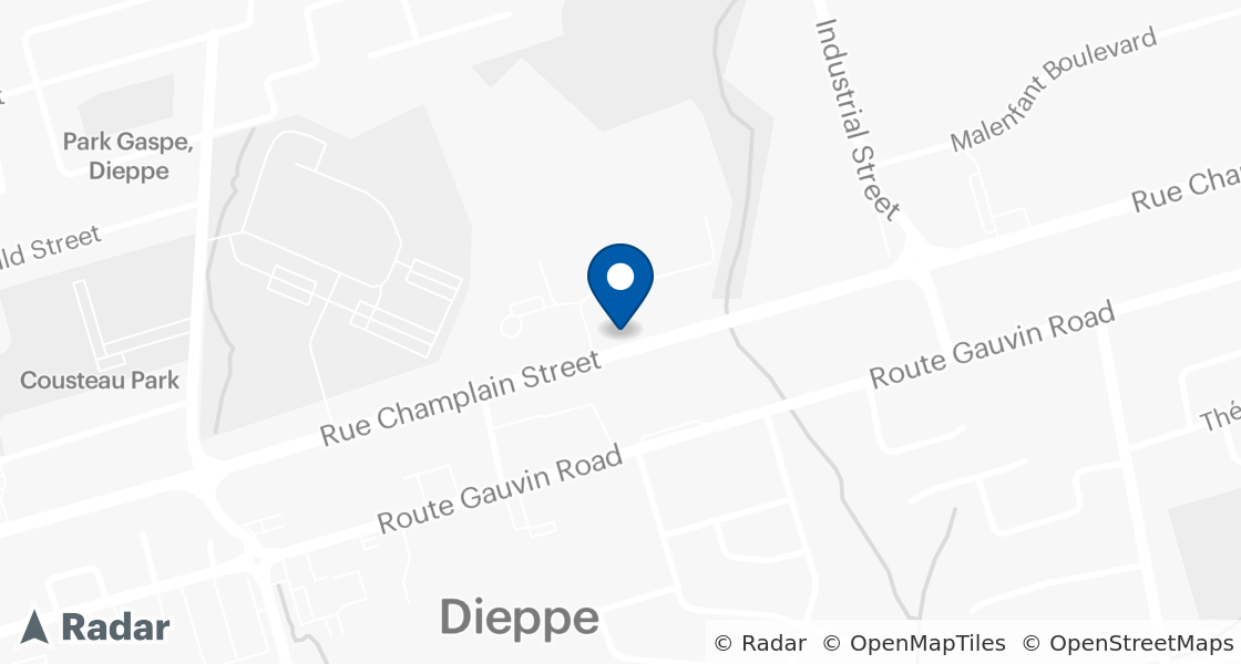 Map of Dairy Queen Location:: 533 Champlain St, Dieppe, NB, E1A 1P2