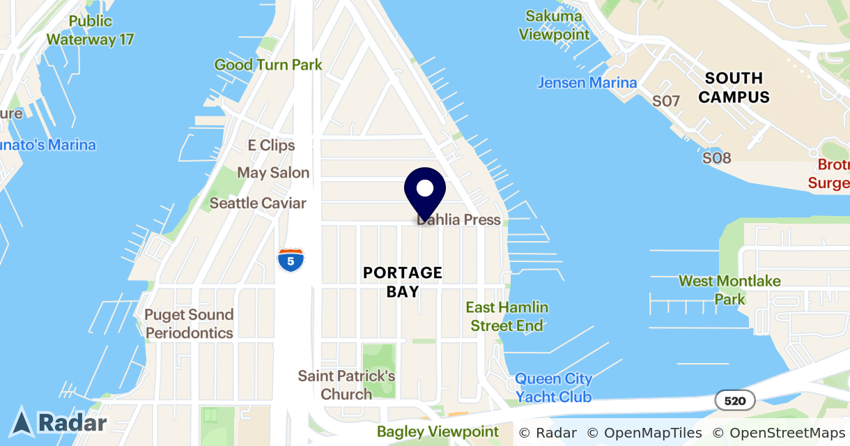 Map for Portage Bay