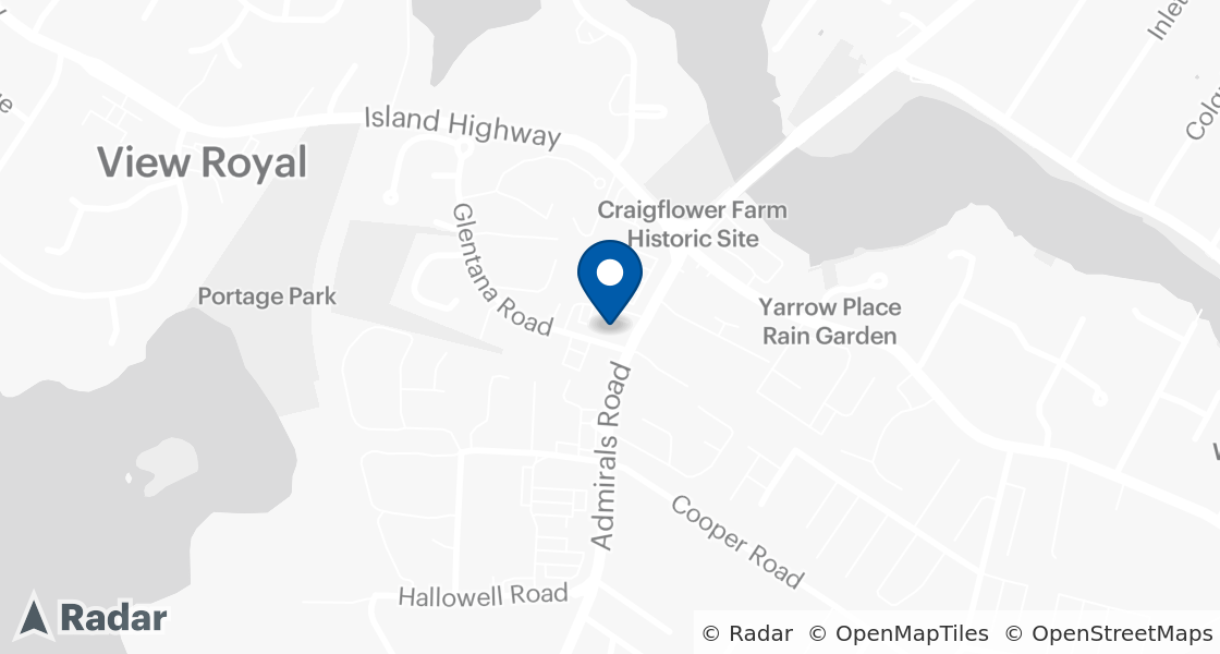 Map of Dairy Queen Location:: 101-1517 Admirals Rd, Victoria, BC, V9A 2P8