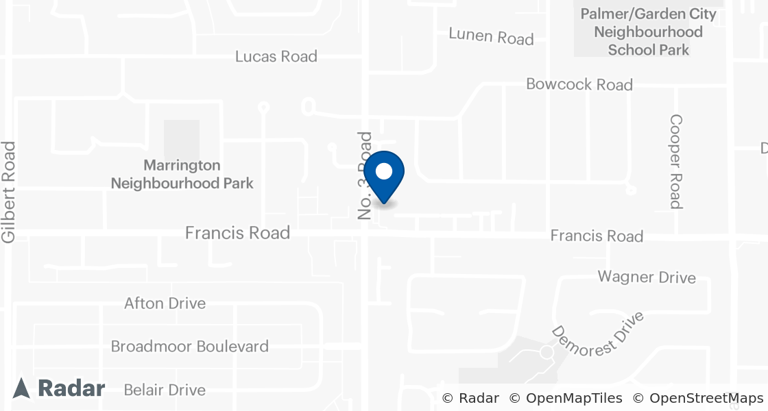 Map of Dairy Queen Location:: 8980 No 3 Rd  Unit 105, Richmond, BC, V6Y 2E8