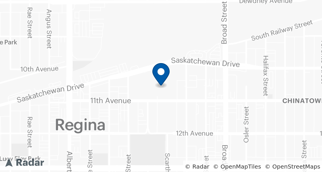 Map of Dairy Queen Location:: 2102 - 11th Avenue, Regina, SK, S4P 3Y6