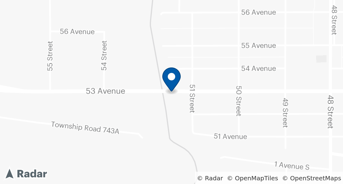 Map of Dairy Queen Location:: 5112 53rd Avenue, High Prairie, AB, T0G 1E0